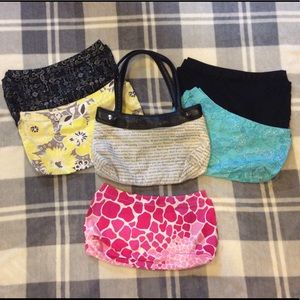 Thirty One (brand) Purse & 6 Purse Skirts